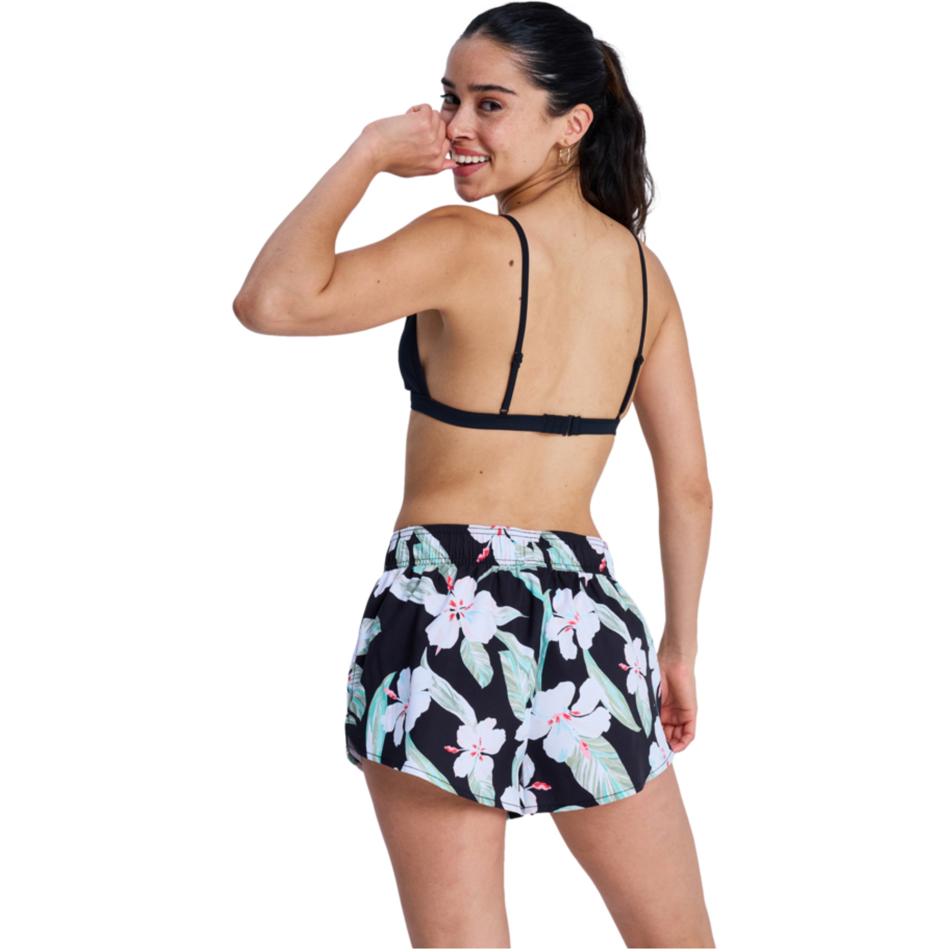 2026 Roxy No Bad Waves PRT-boardshorts Til Kvinder ERJBS03339 - Anthracite Spring Charming